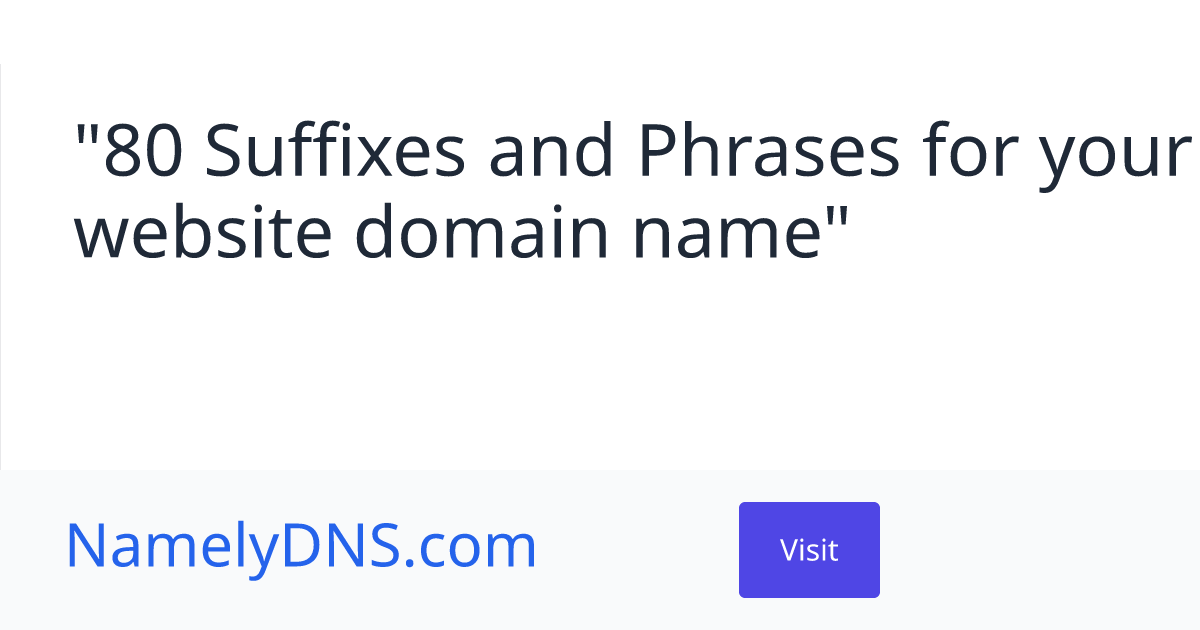 NamelyDNS.com